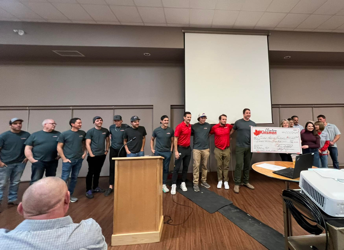 Clinton & District Kinsmen Club Cheque Presentation