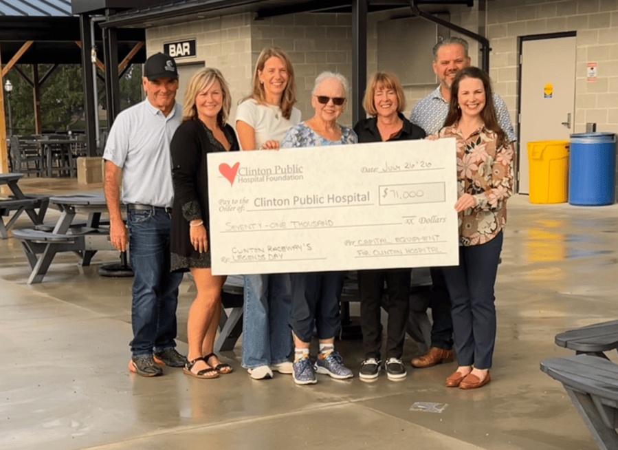 $71,000 Raised for Clinton Public Hospital at Clinton Raceway’s Legends Day